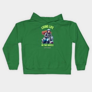 Biker Girl Kids Hoodie